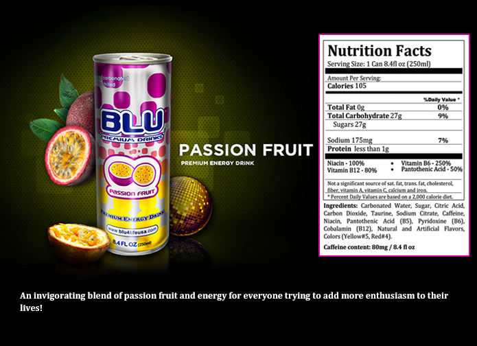 BLU Passion-Fruit Enery Drink